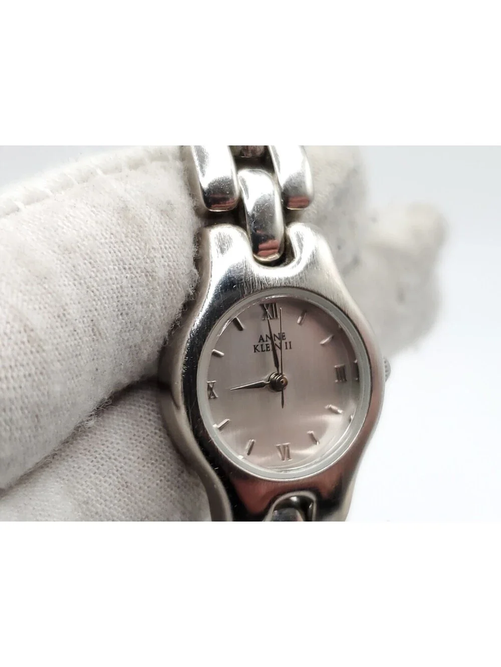Anne Klein II Watch Womens New Battery Silver Tone 21mm